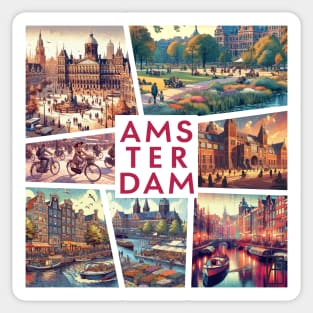 DUTCH CITY - AMSTERDAM - TRAVEL -1 Sticker